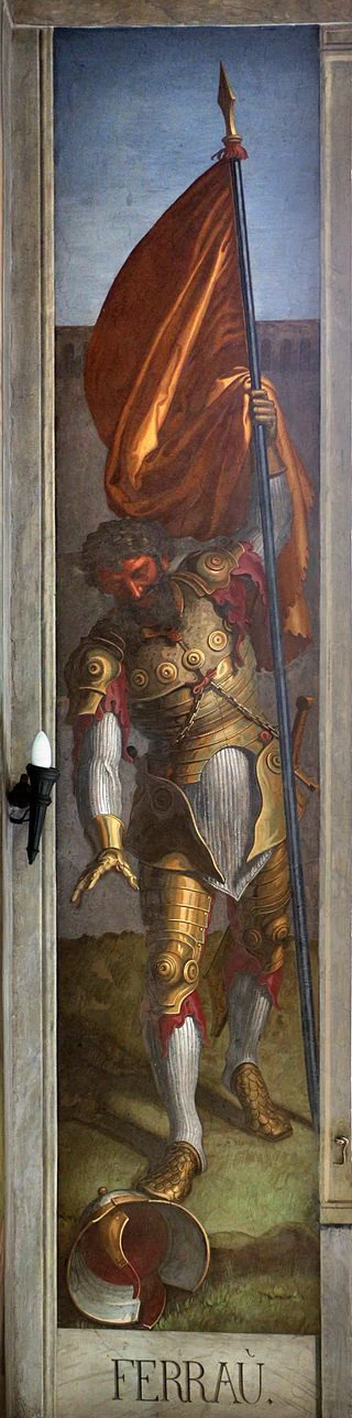 Affreschi di casa Massimo - Ferrau, Stanza di Ariosto, Villa Giustiniani Massimo, Roma